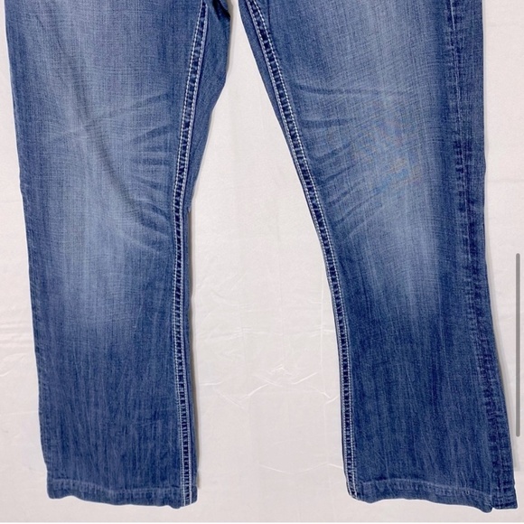 Rock & Roll Cowgirl Med Wash Mid Rise Boot Cut Jeans 29 - Picture 6 of 15